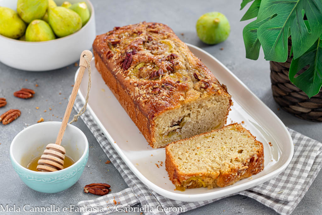 Plumcake de figos e nozes sem lactose super macio