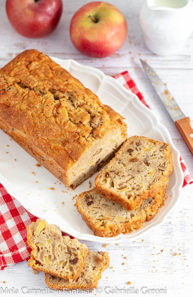 plumcake strudel com maçãs