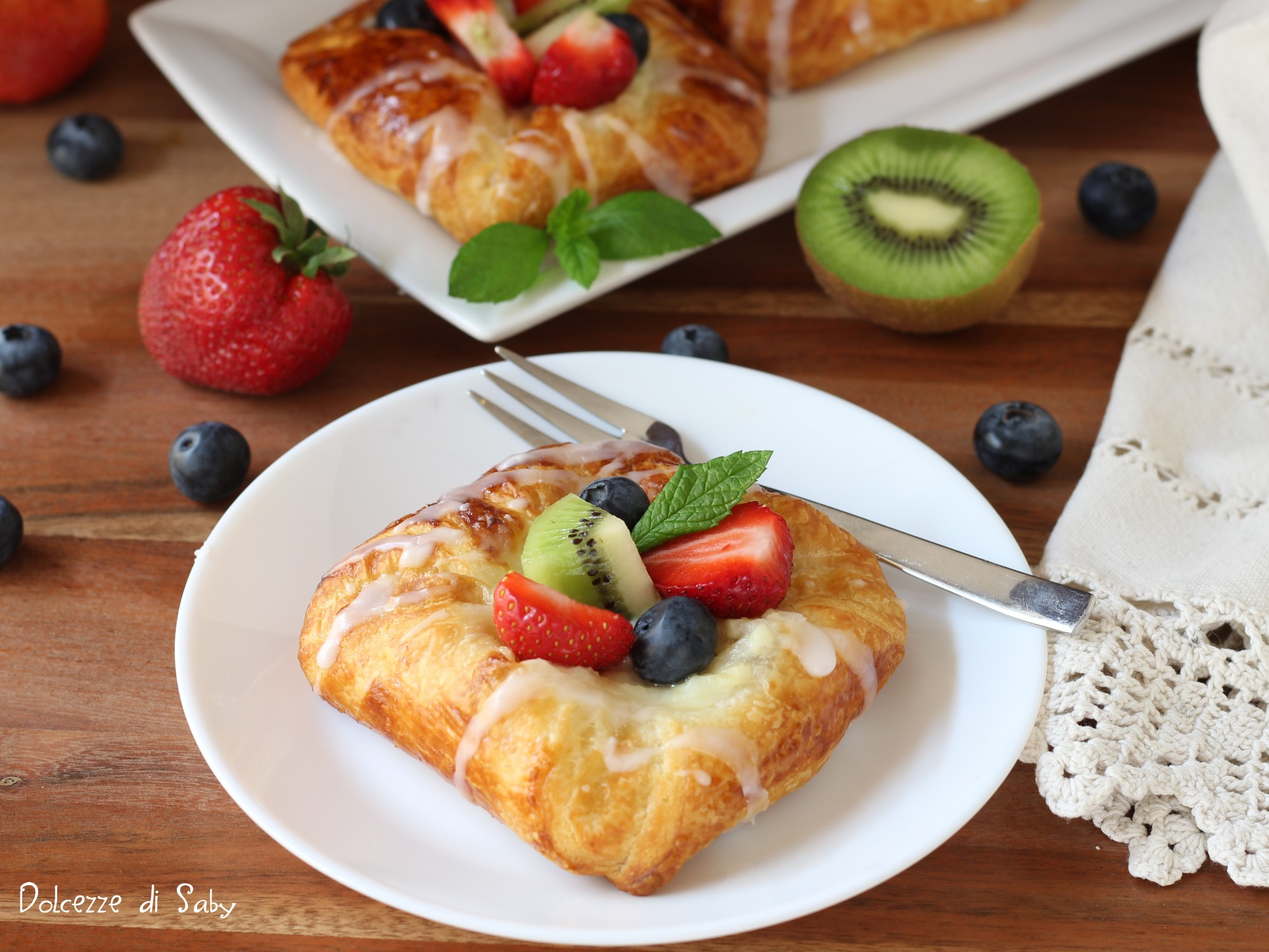 Croissant de fruta rápidos