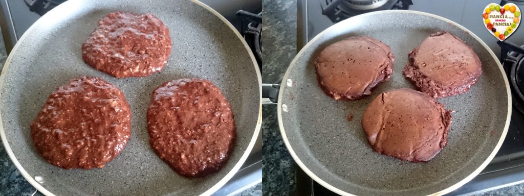 Panquecas de chocolate e banana, sem açúcar, Coma sem Barriga