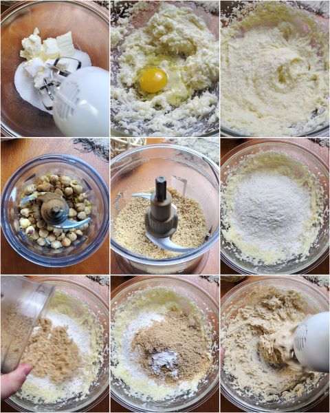 preparação da torta Linzer