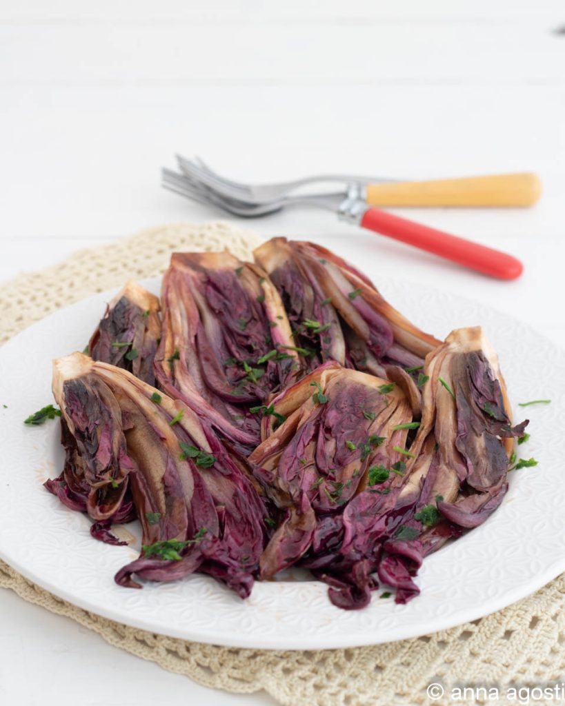 radicchio na chapa como acompanhamento