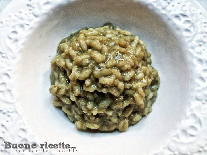 Risoto ao creme de berinjela