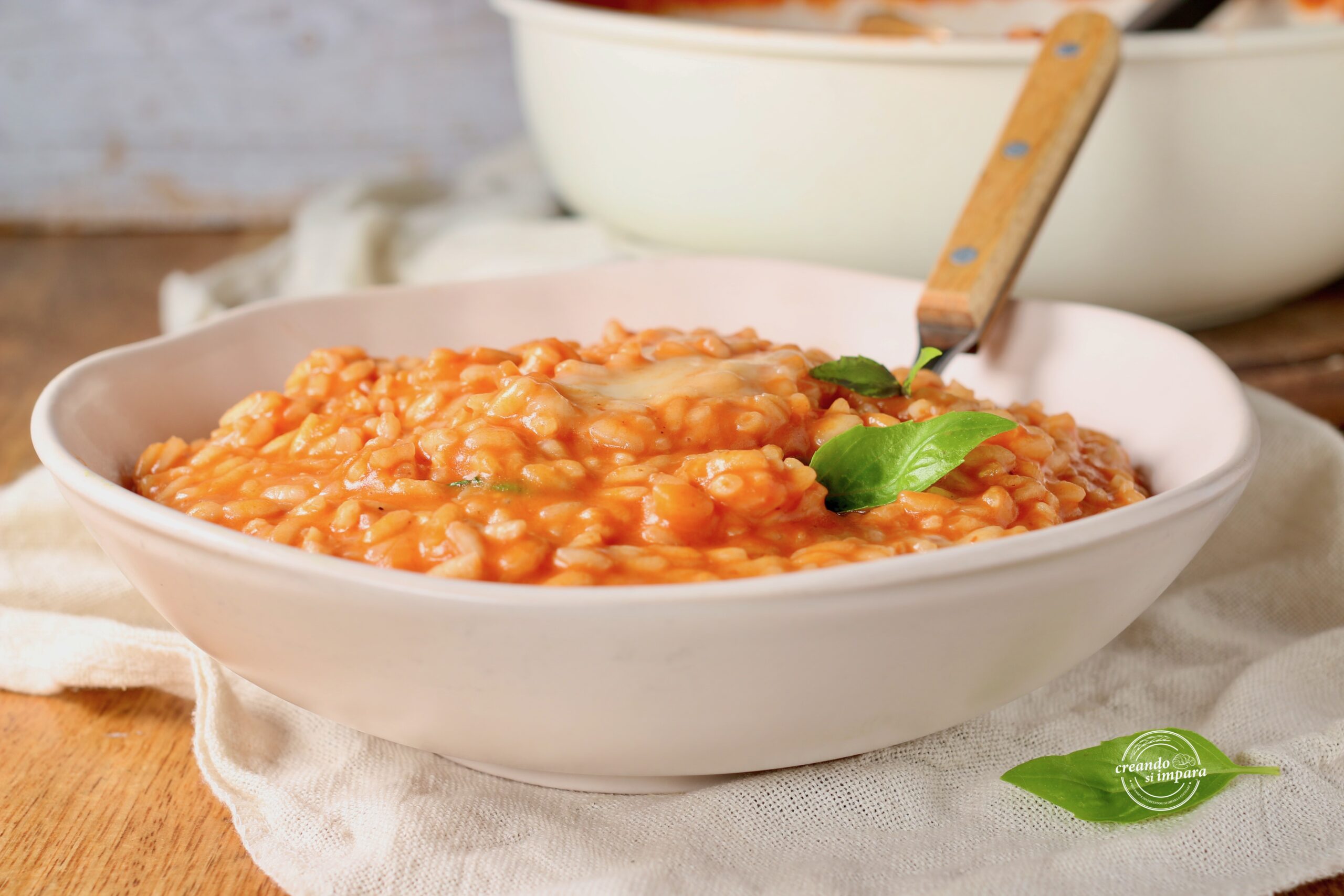 Risoto de tomate e taleggio
