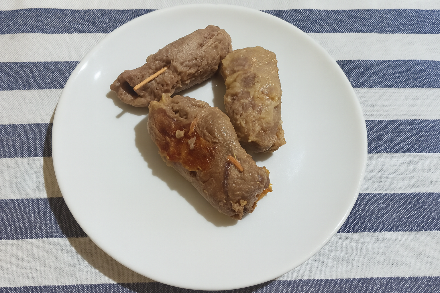 Rolês de vitela ao marsala