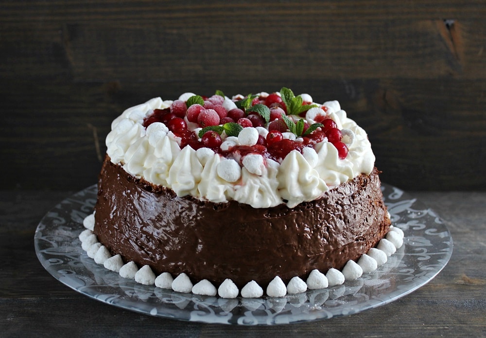 Rolo de bolo com chantilly