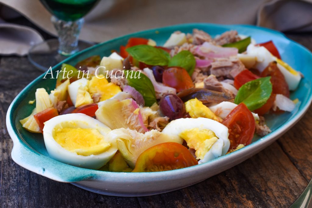 Salada niçoise receita francesa prato típico vickyart arte na cozinha