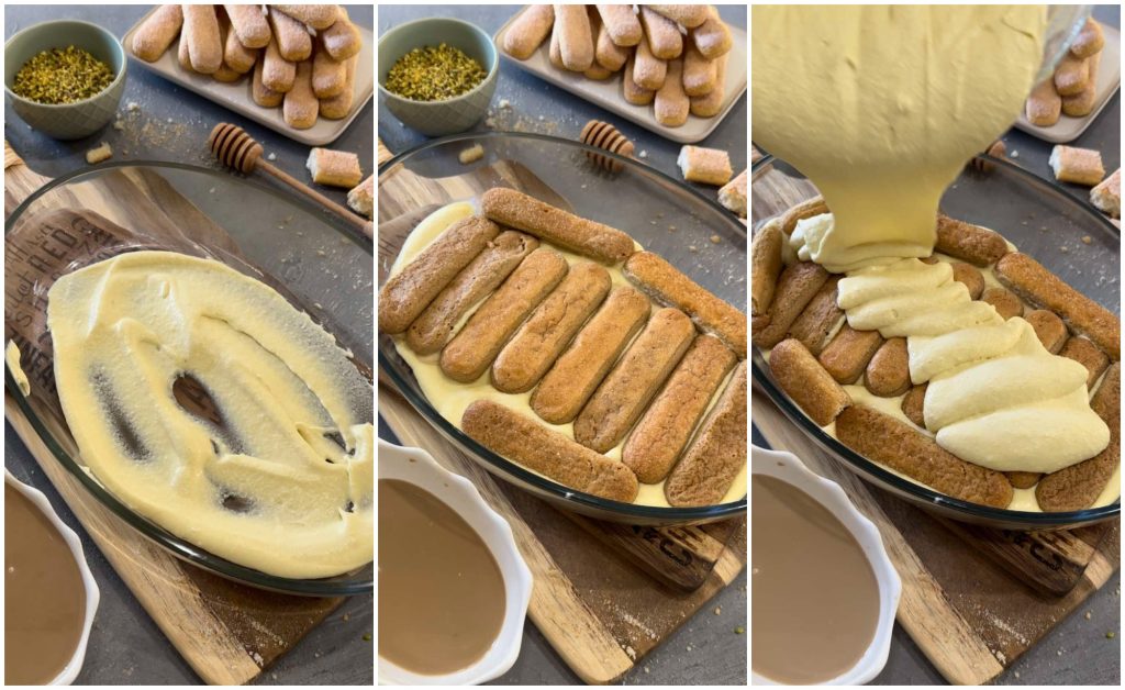 tiramisù de pistache cremosíssimo