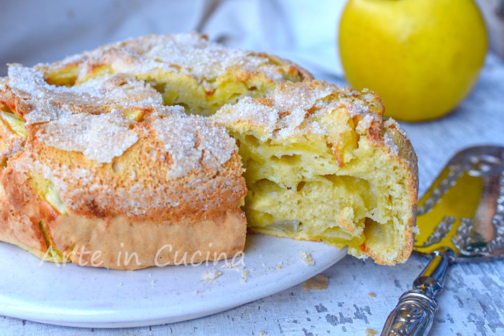 Torta de maçã simples e macia
