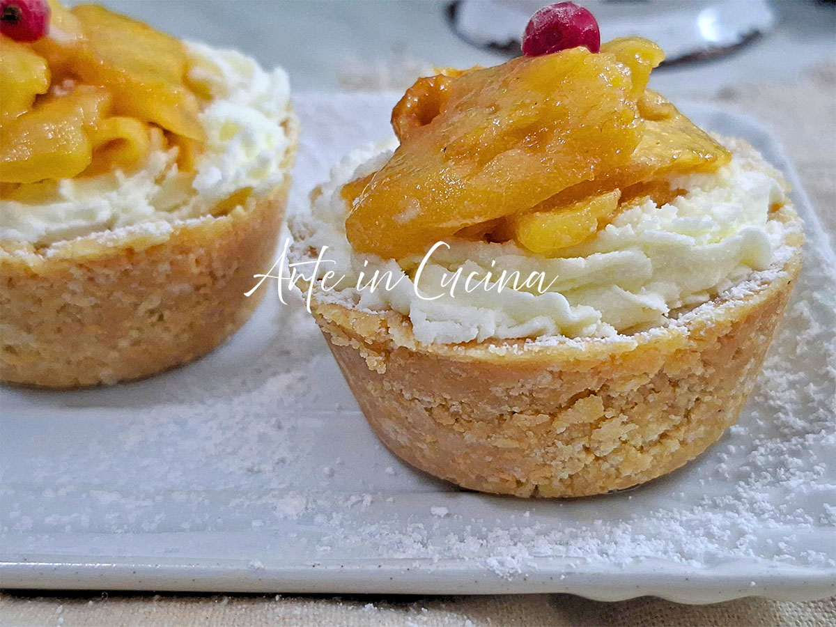 TORTINHAS de MAÇÃ e MASCARPONE semifreddas