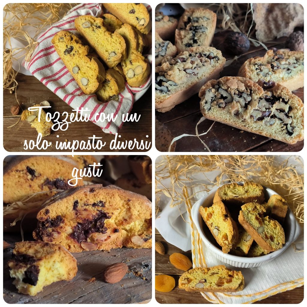 Tozzetti de vários sabores feitos em casa com uma única massa, perfeitos para o Natal