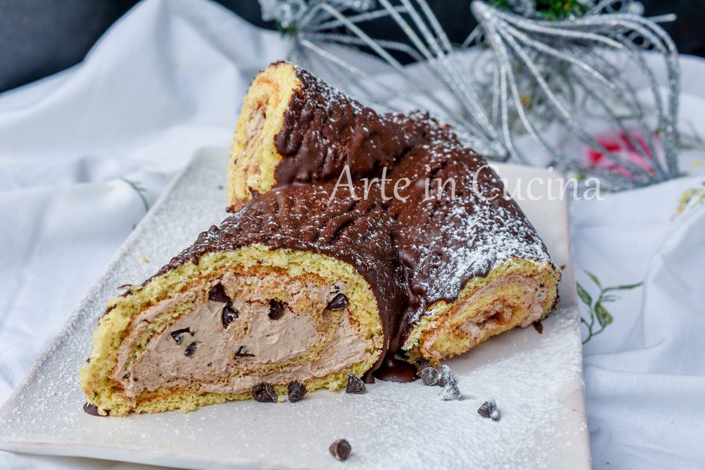 Tronco de Natal ao chocolate doce fácil