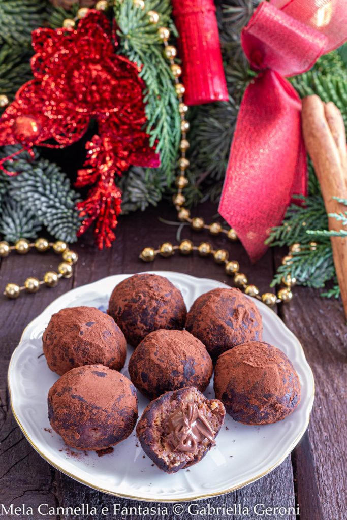 trufas rápidas de panetone