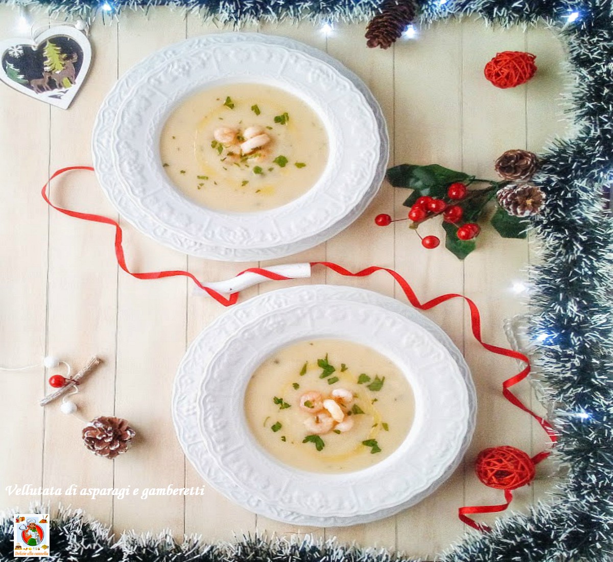 Creme de aspargos e camarões: o prato principal elegante e cremoso que conquista as festas