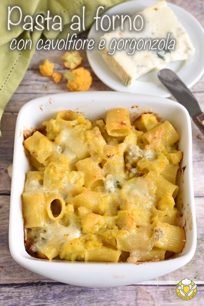 v_ macarrão de forno com couve-flor e gorgonzola receita timbale de macarrão invernal saboroso com couve-flor amarela o chicco di mais