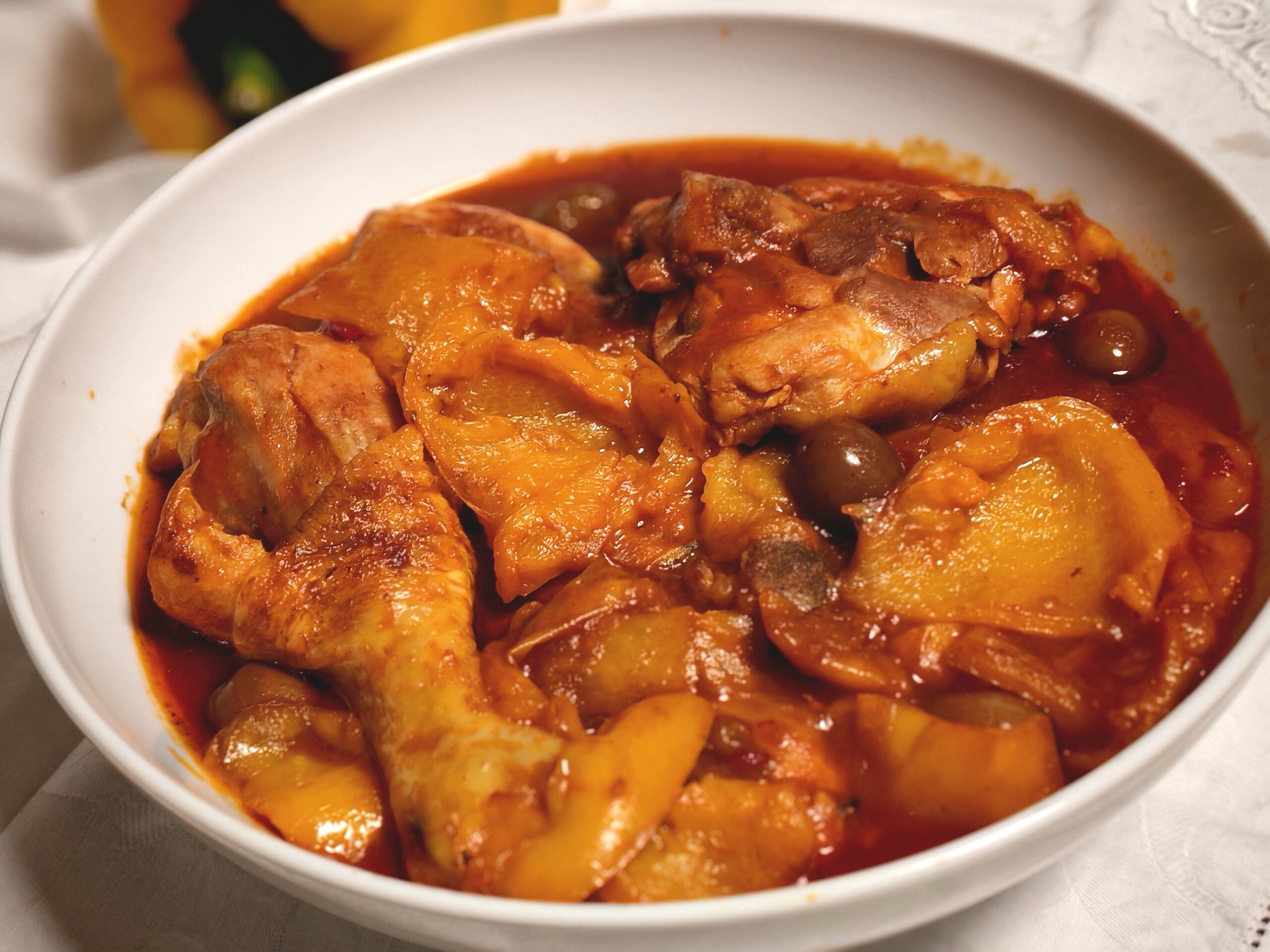 Frango com pimentões