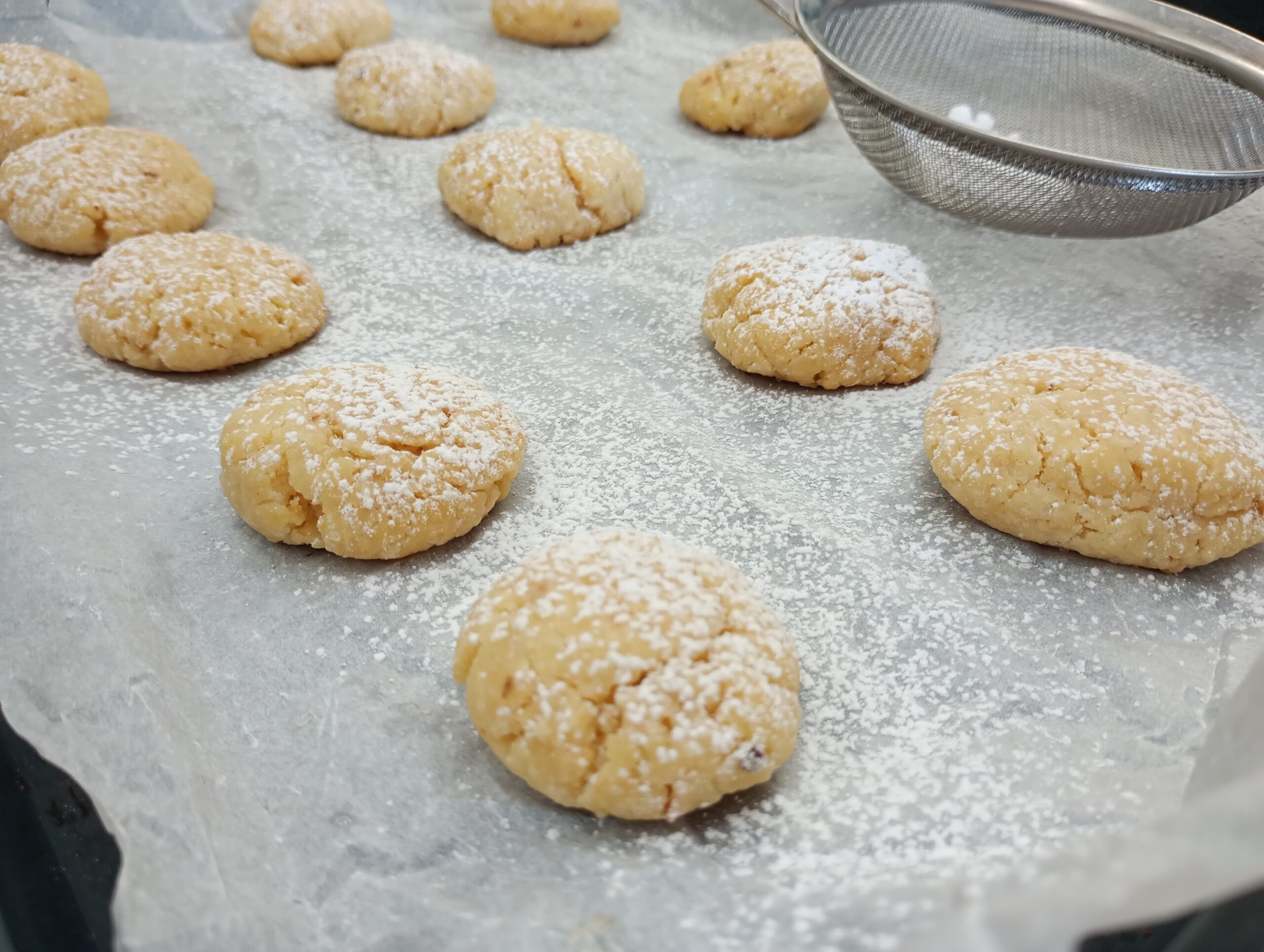 Biscoitos de avelã sem glúten