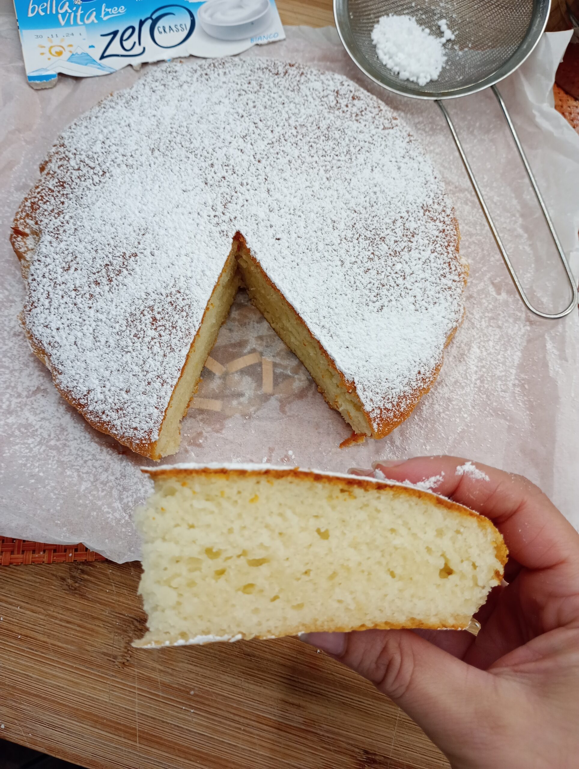 Bolo de iogurte sem ovos