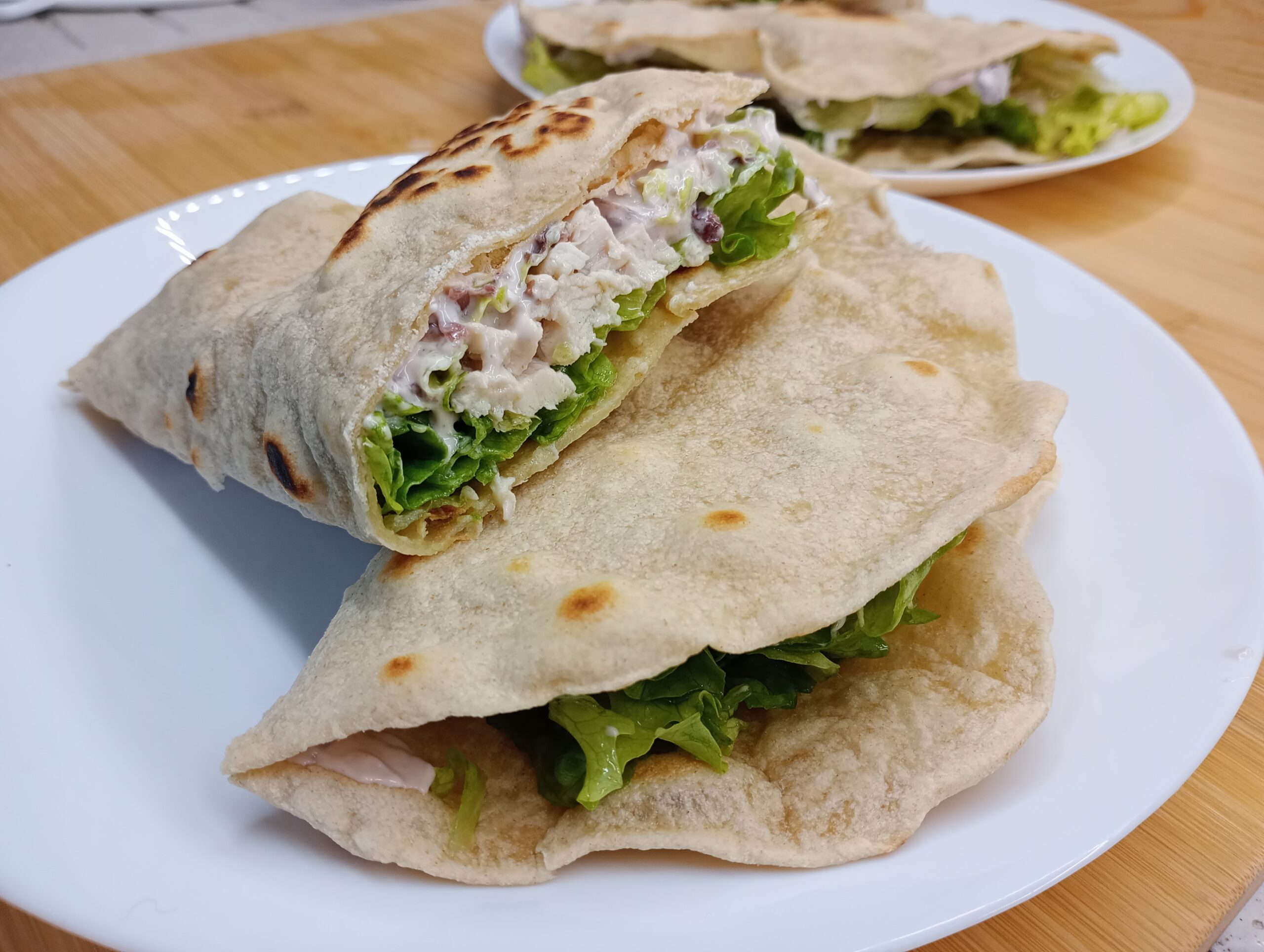Piadina com azeite e farinha tipo 2