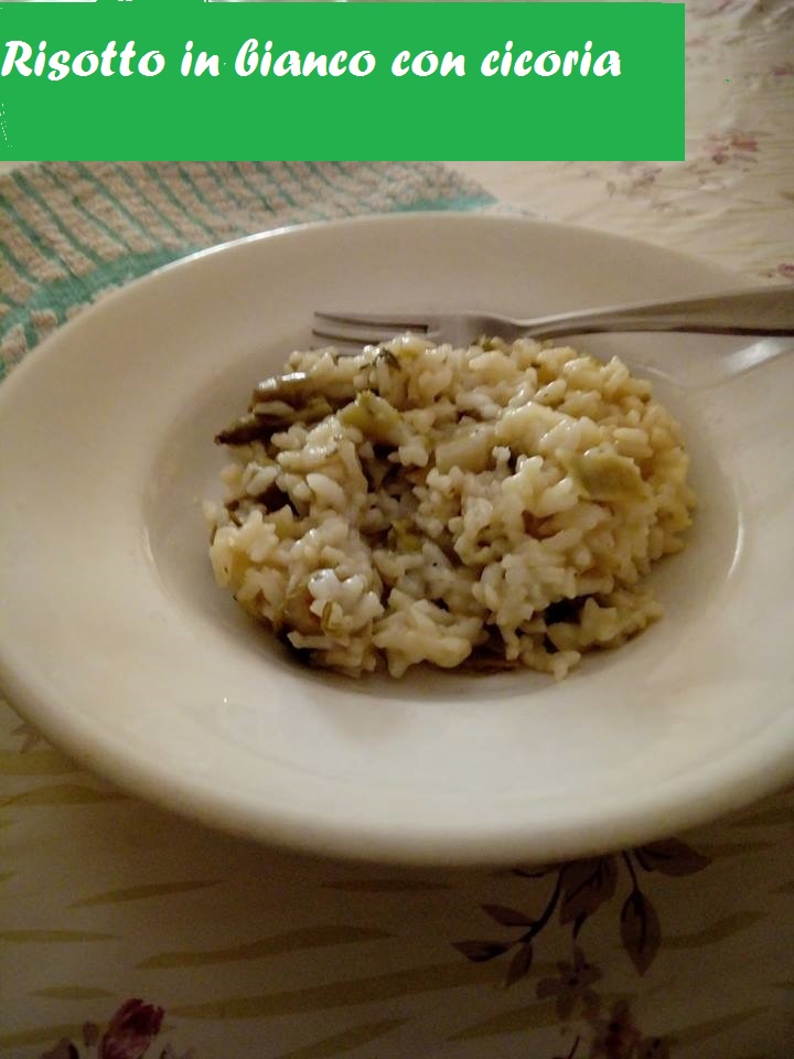 Risoto branco com chicória