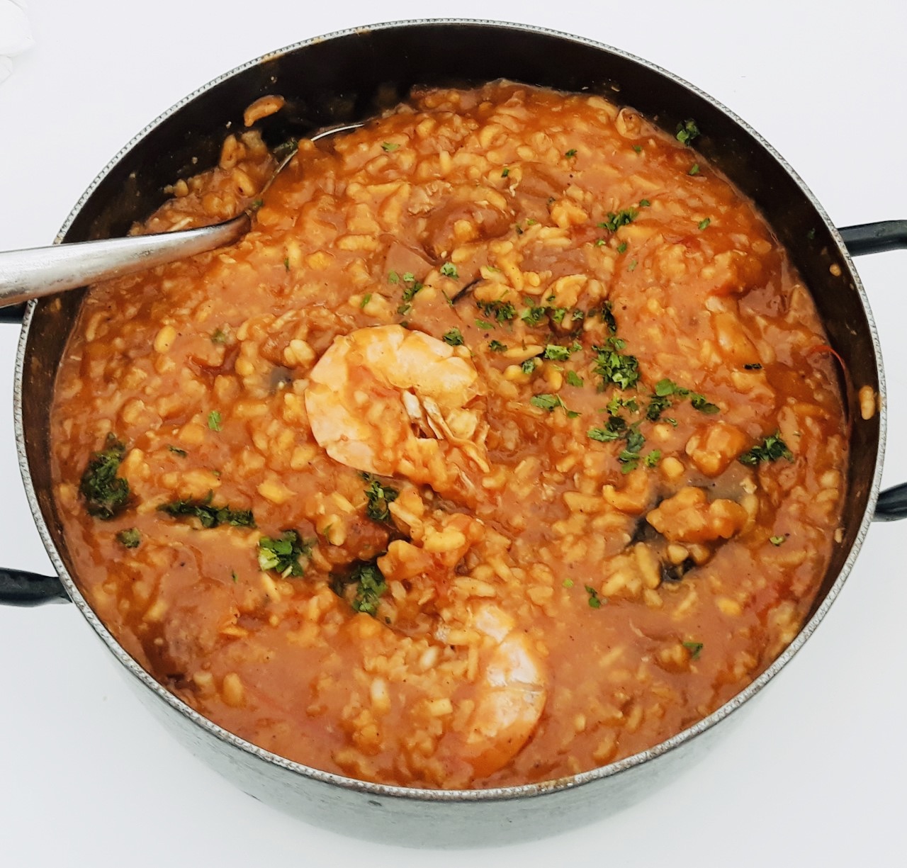 Risoto à marinara com tomate