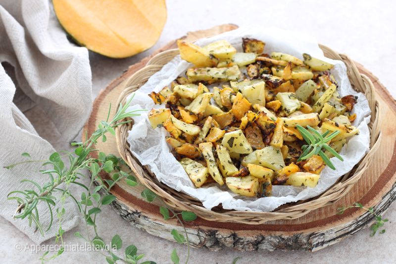 ABÓBORA E BATATAS NA FRITADEIRA ELÉTRICA