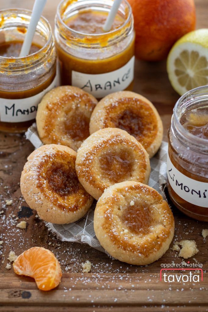 Biscoitos com geleia de citrinos