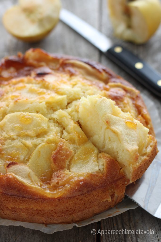 bolo de maçã sem manteiga com iogurte