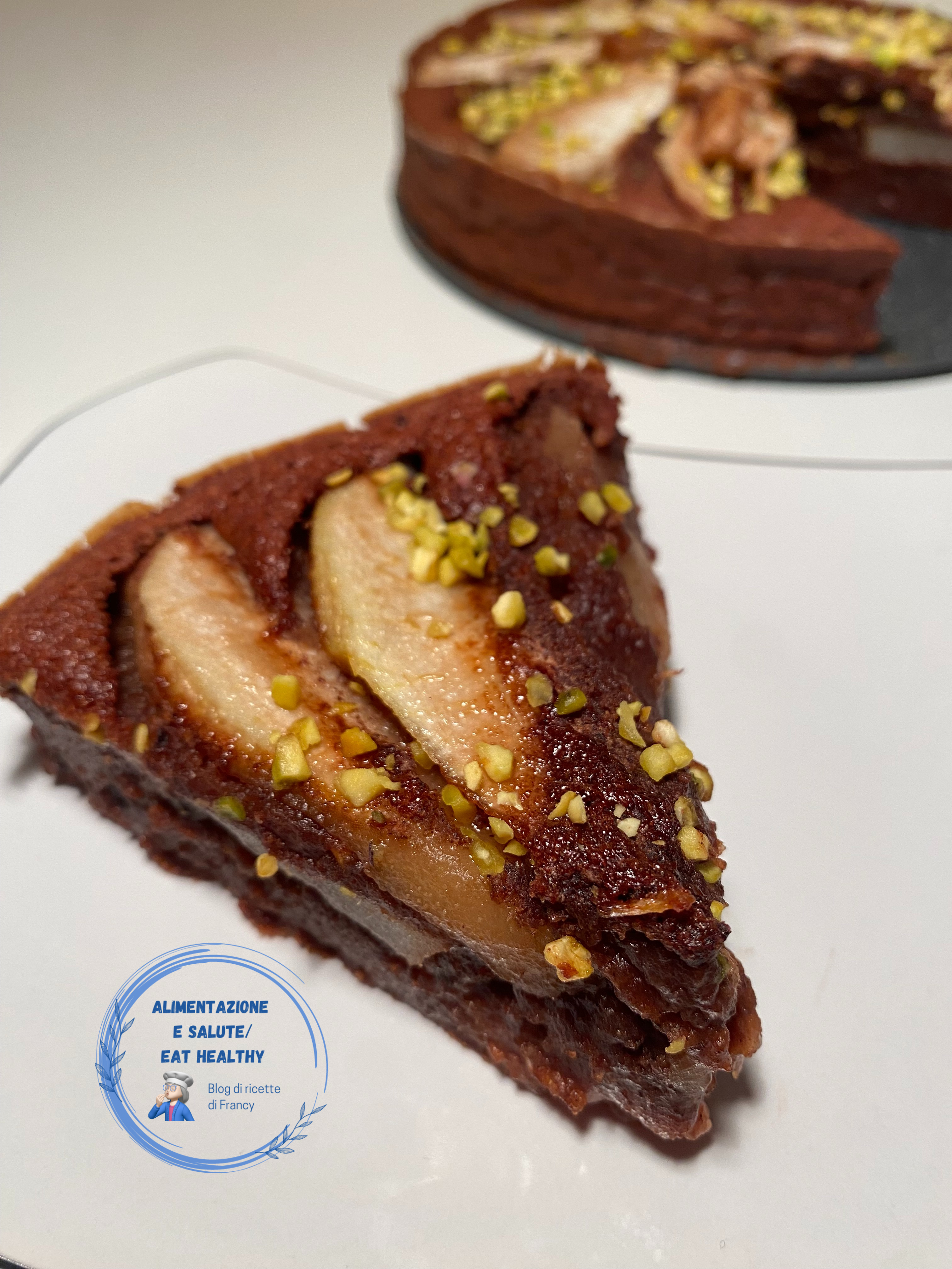 Bolo de pera e chocolate da Francy