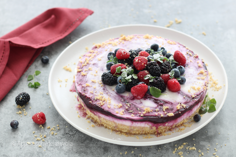 cheesecake de frutas vermelhas