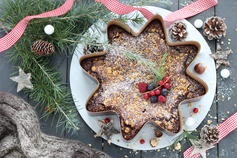 bolo estrela de natal