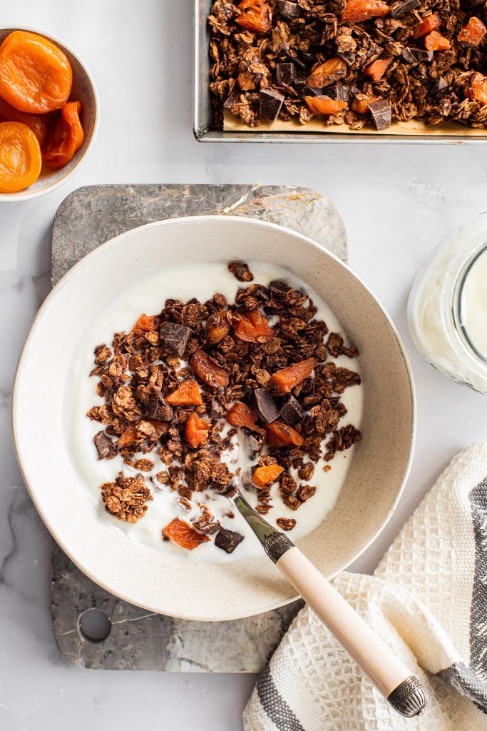Granola crocante feita em casa