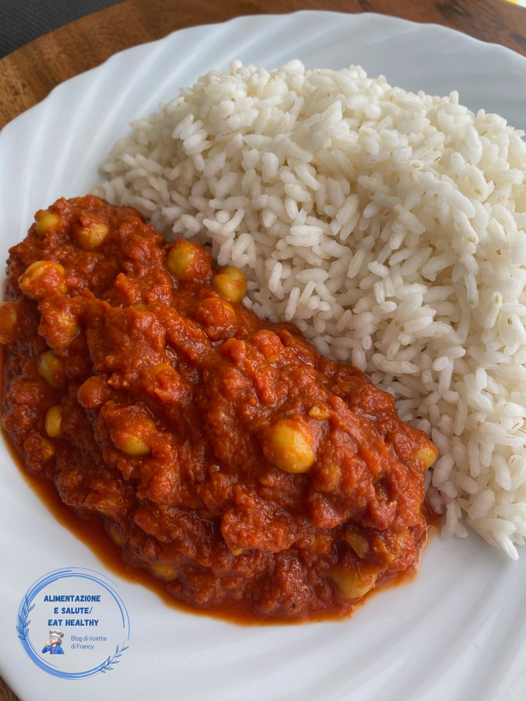 Grão-de-bico ao tomate com especiarias