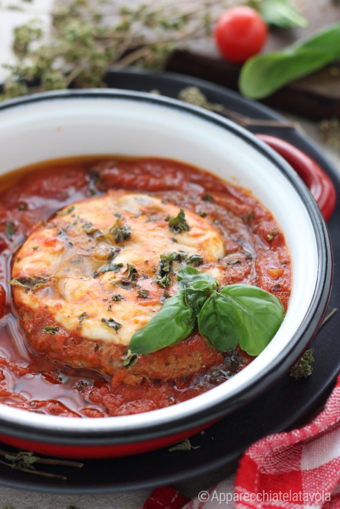 hambúrguer à pizzaiola