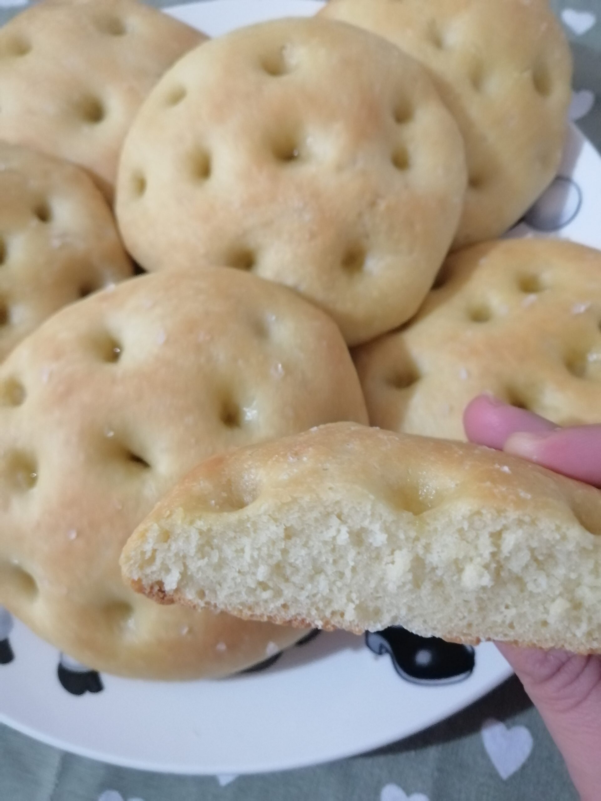 Focaccias com farinha de sêmola