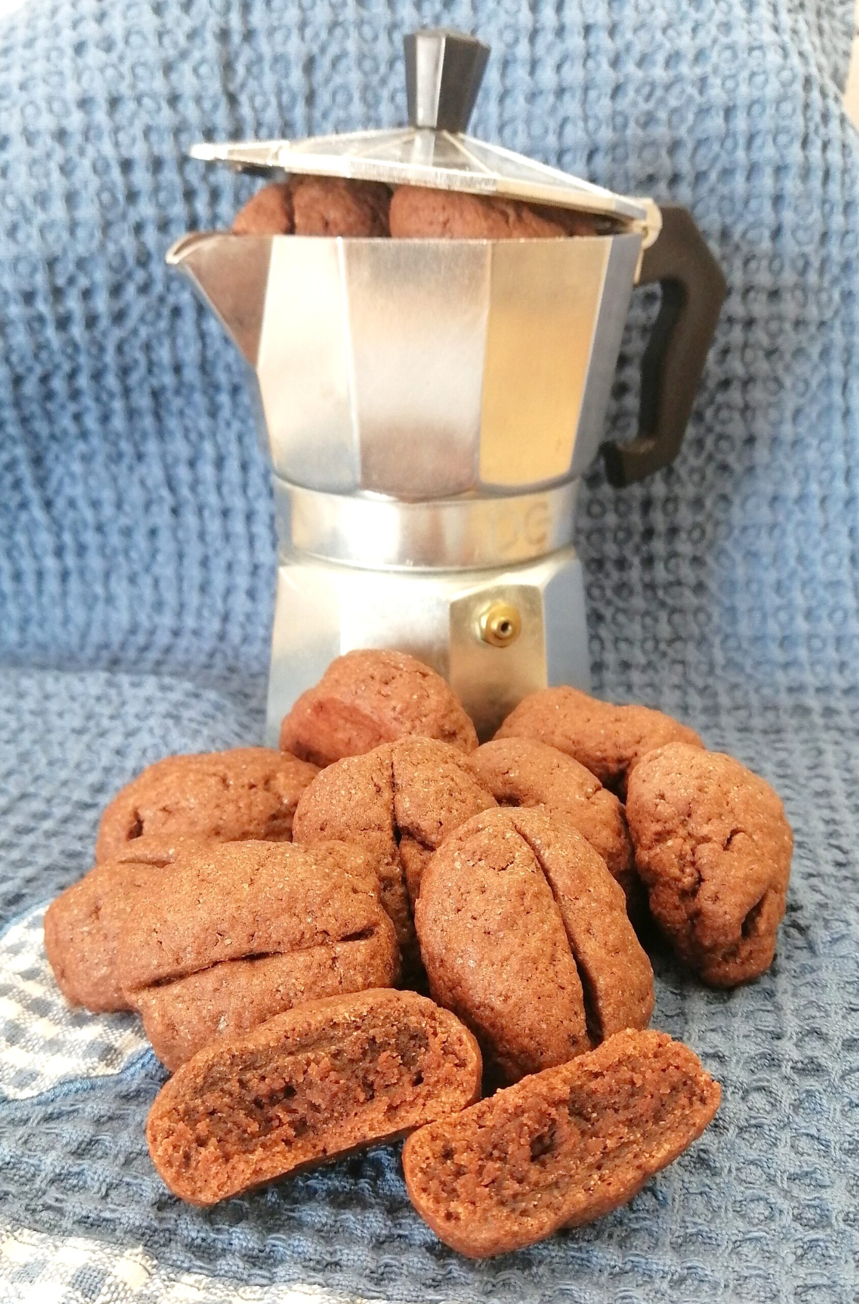 Biscoitos de cacau e café