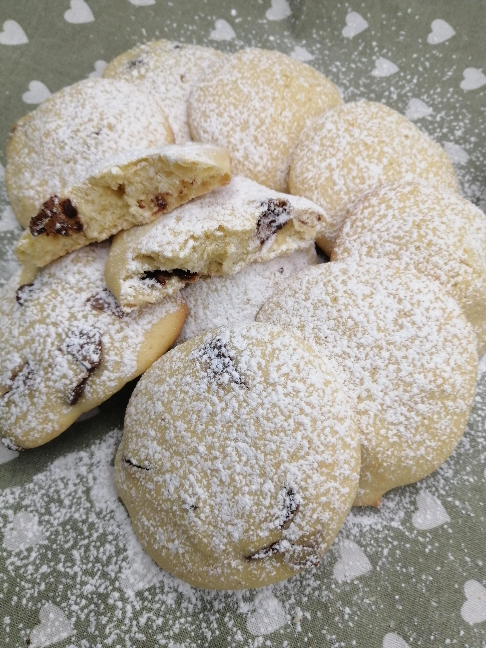 Biscoitos macios de cítricos