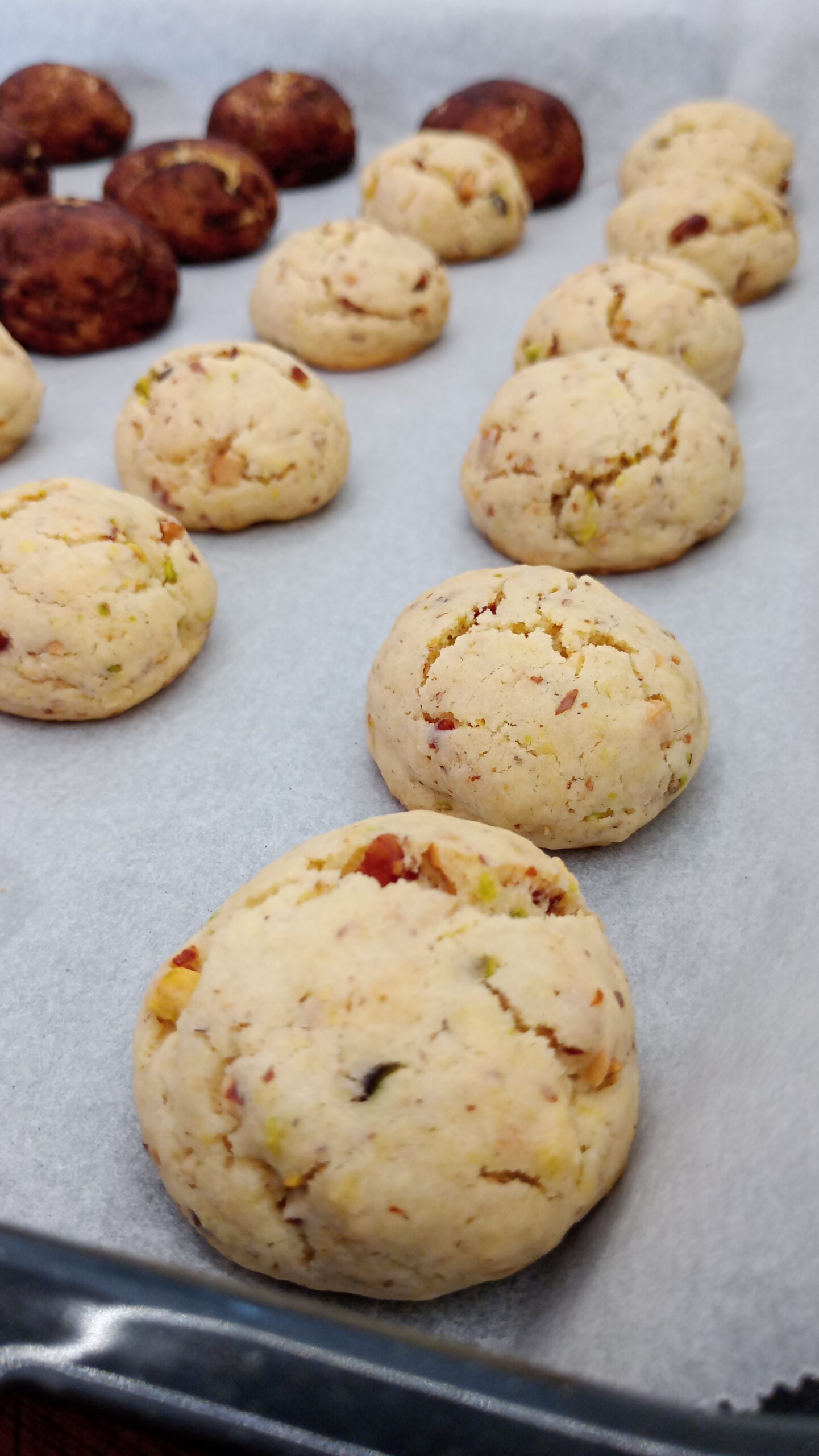 Biscoitos com amêndoas e pistaches