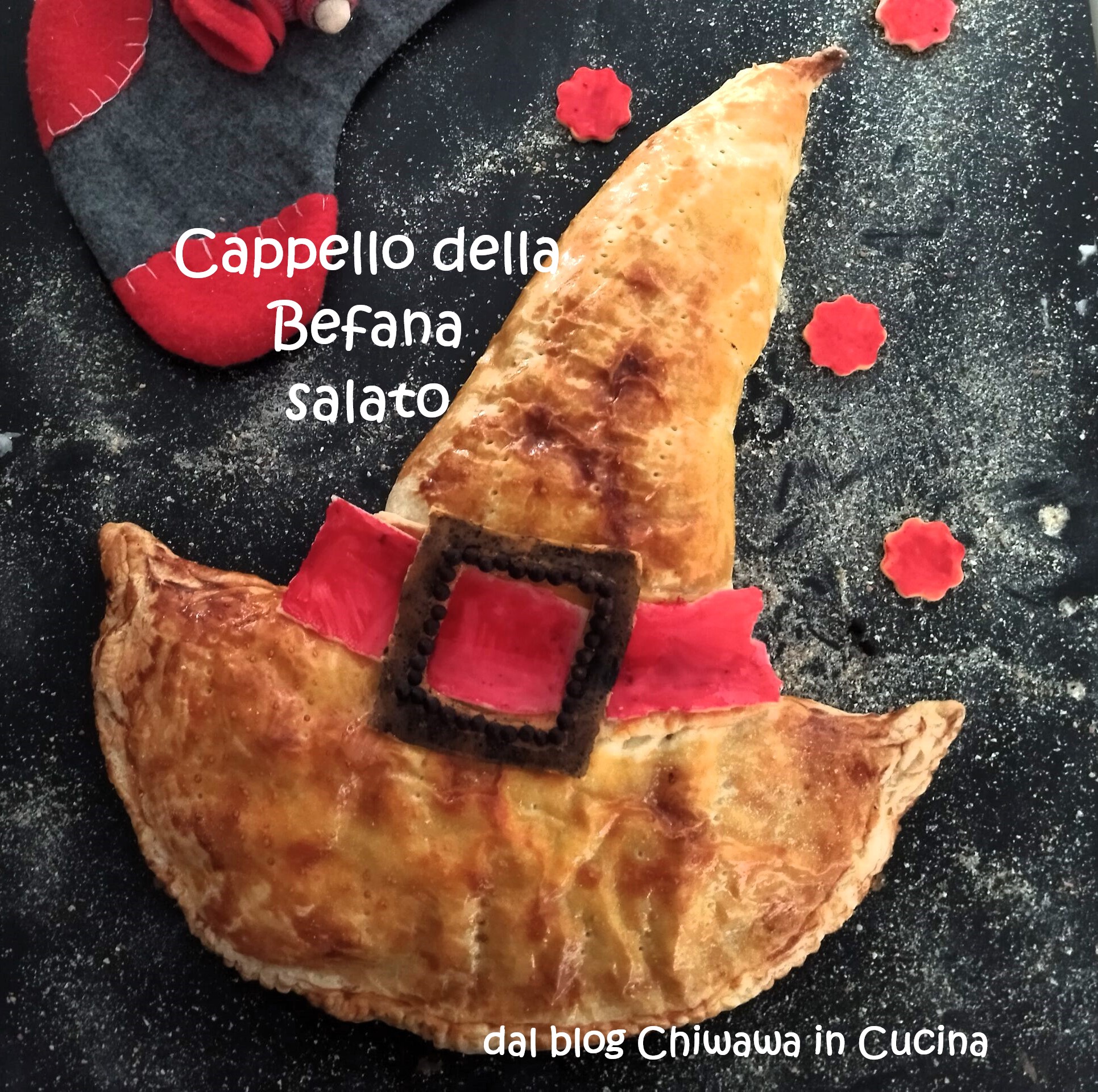 Chapéu de Befana salgado