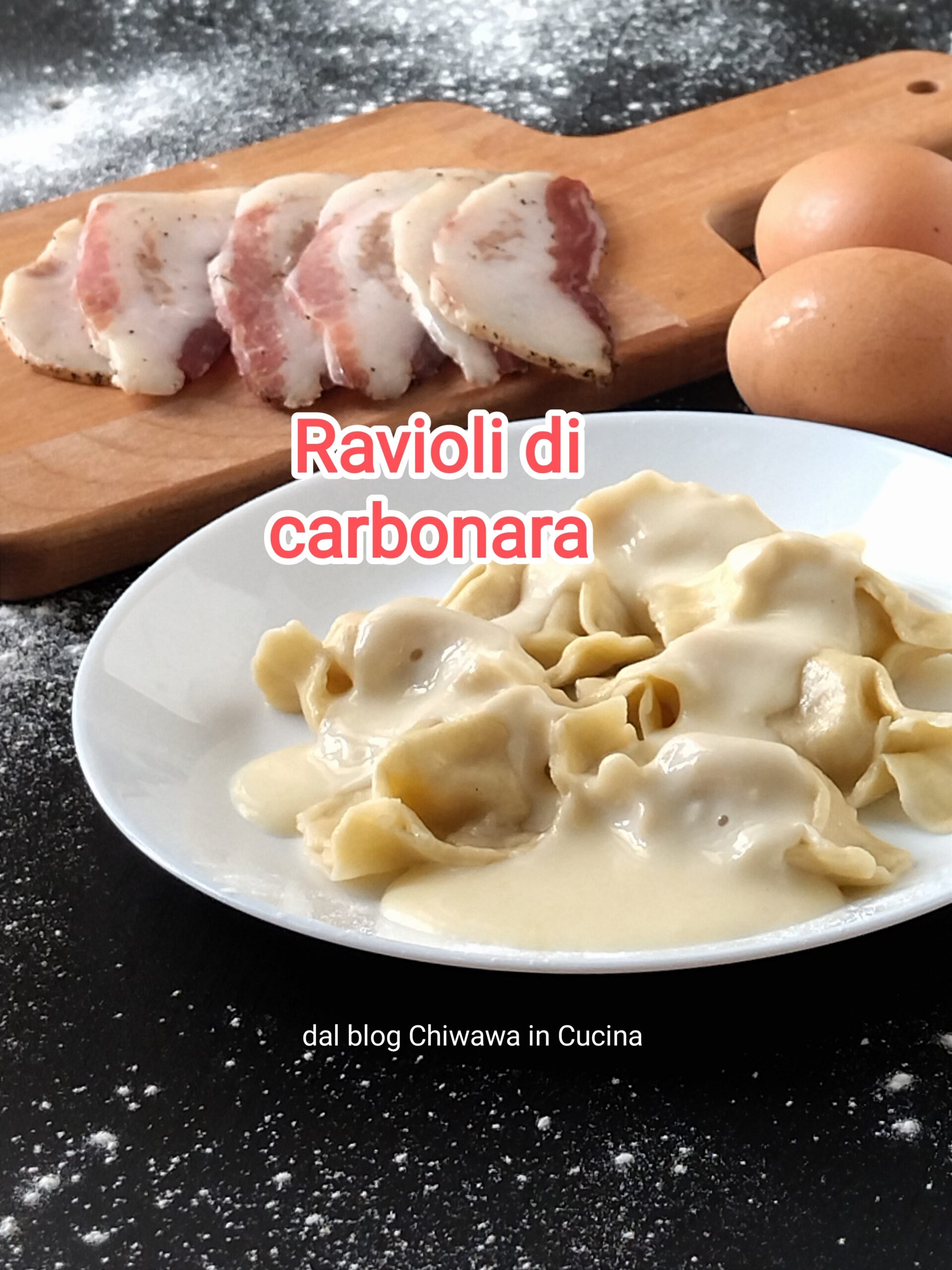 Ravioli de carbonara