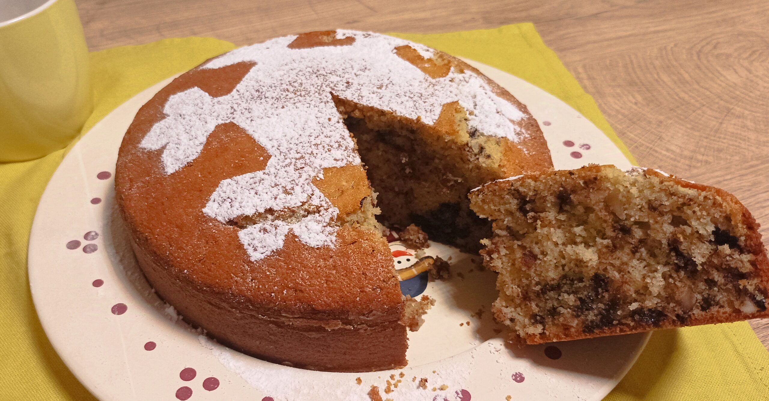 Bolo de chocolate e amêndoas