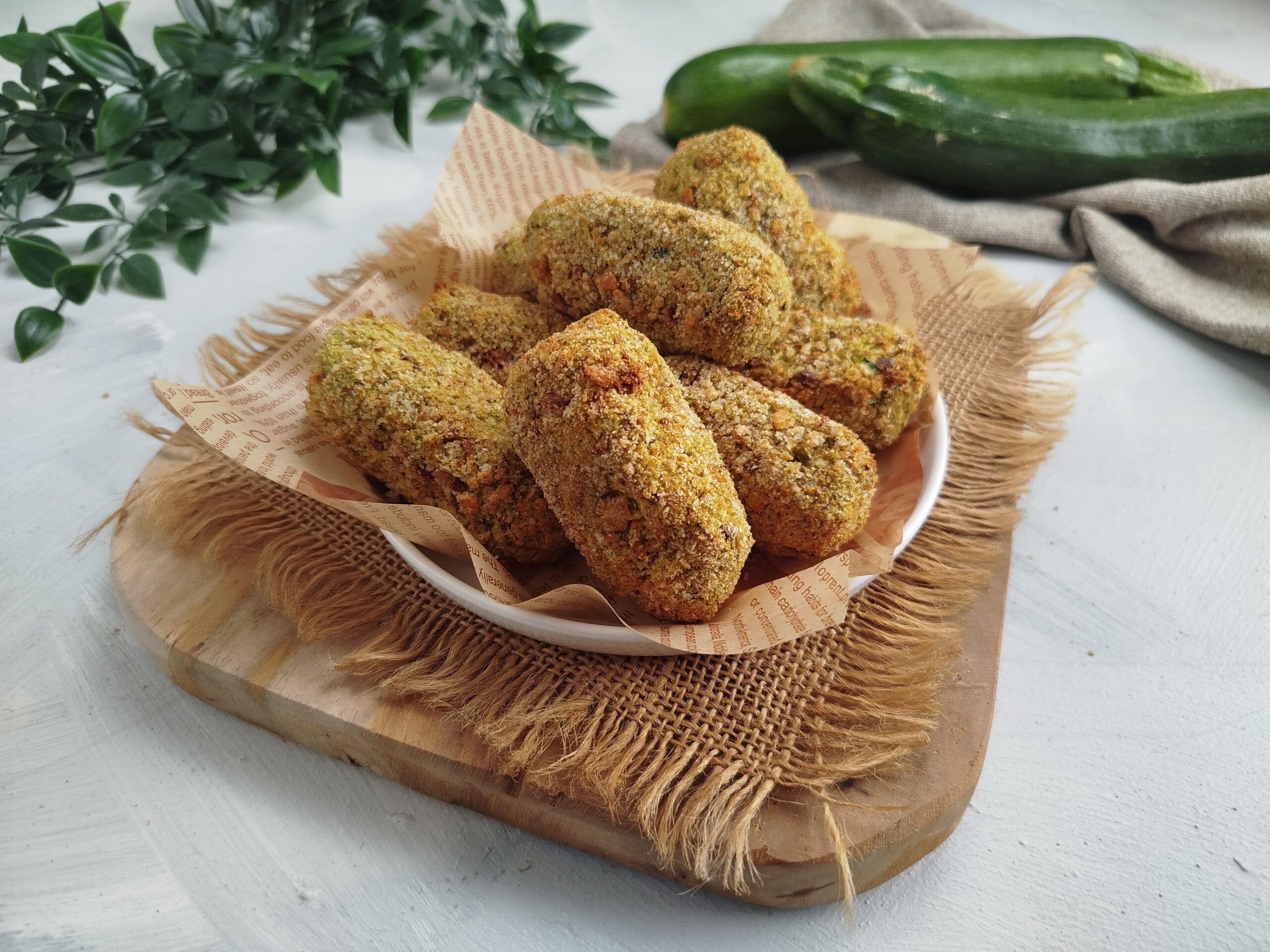 CROQUETES DE ABOBRINHA E GRÃO-DE-BICO