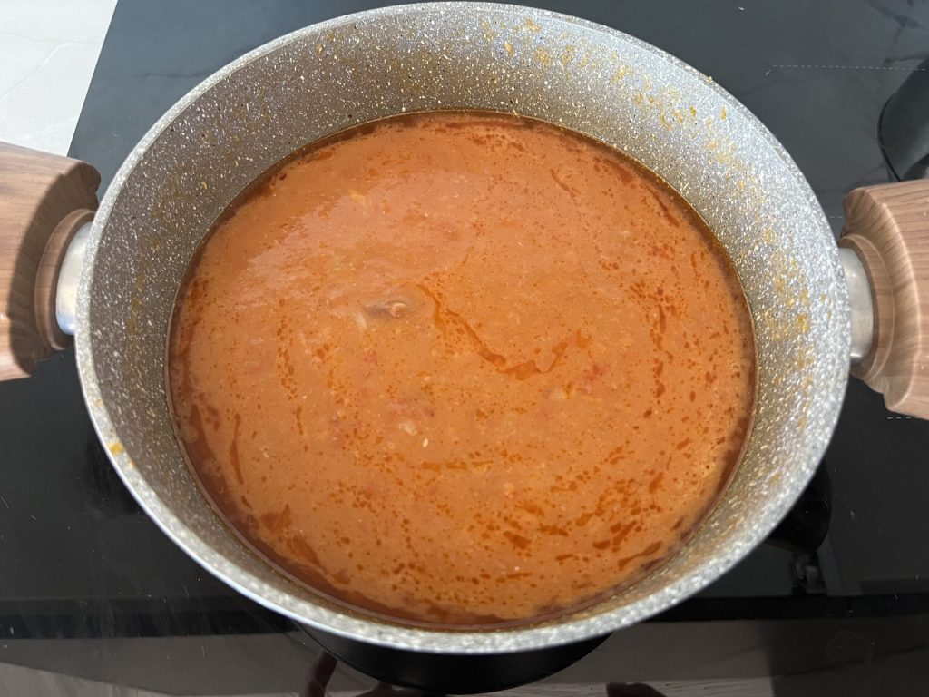 pasta e feijão cremosa