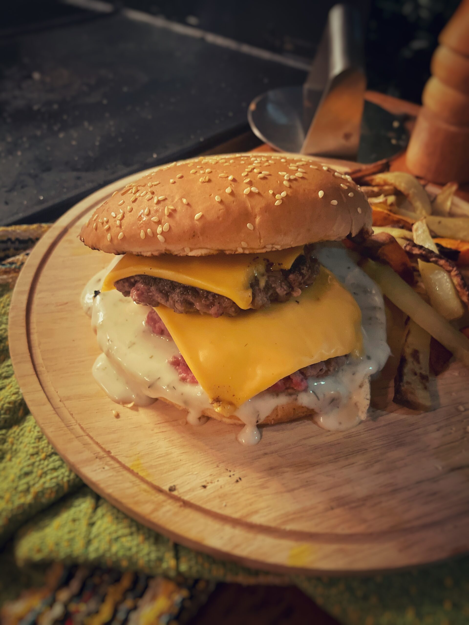 Double cheese smash burger (Estados Unidos)