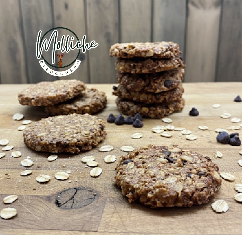 biscoitos integrais com amêndoas e chocolate