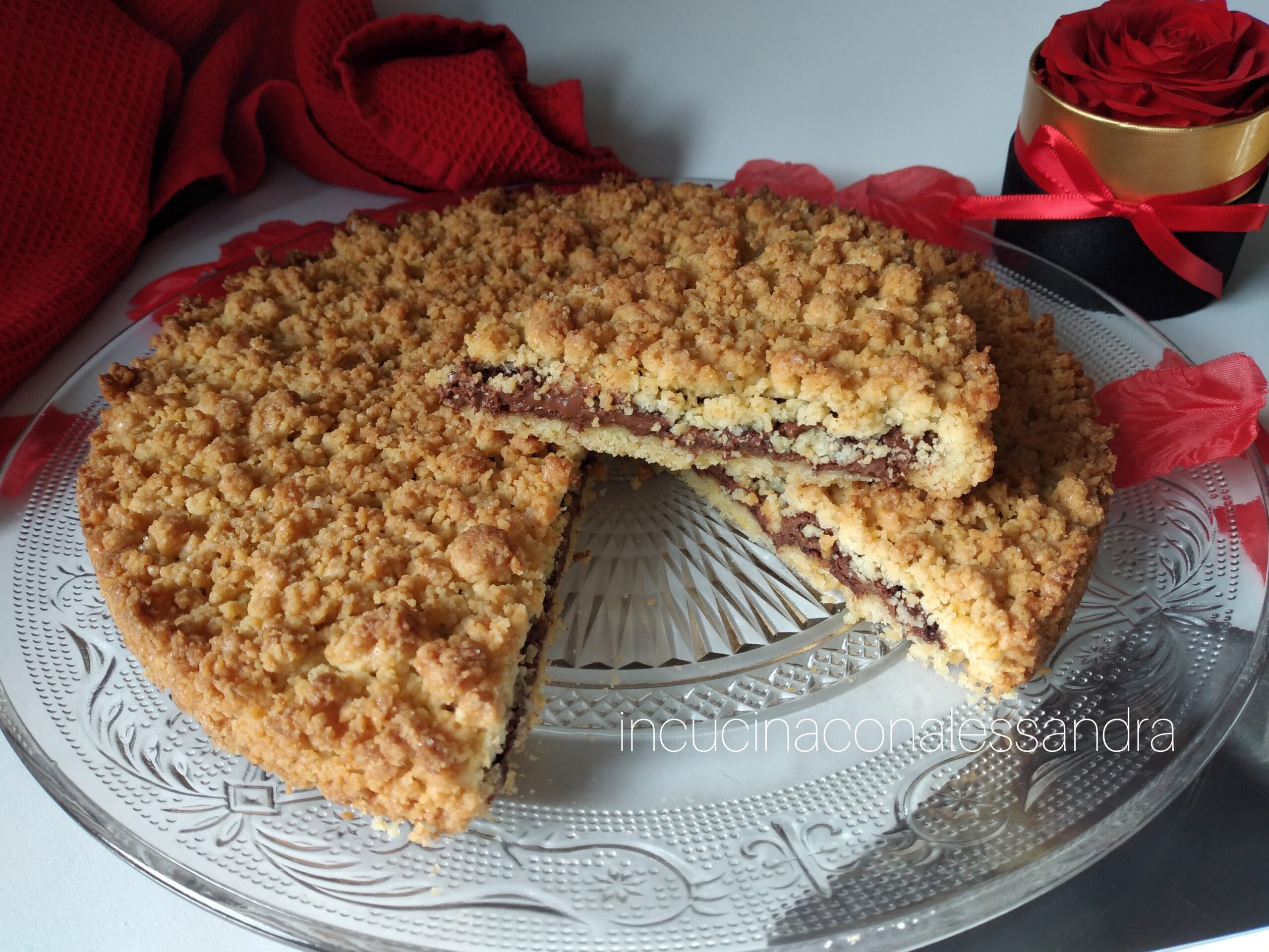 Torta Esfarelada de Nutella para um Dia Especial