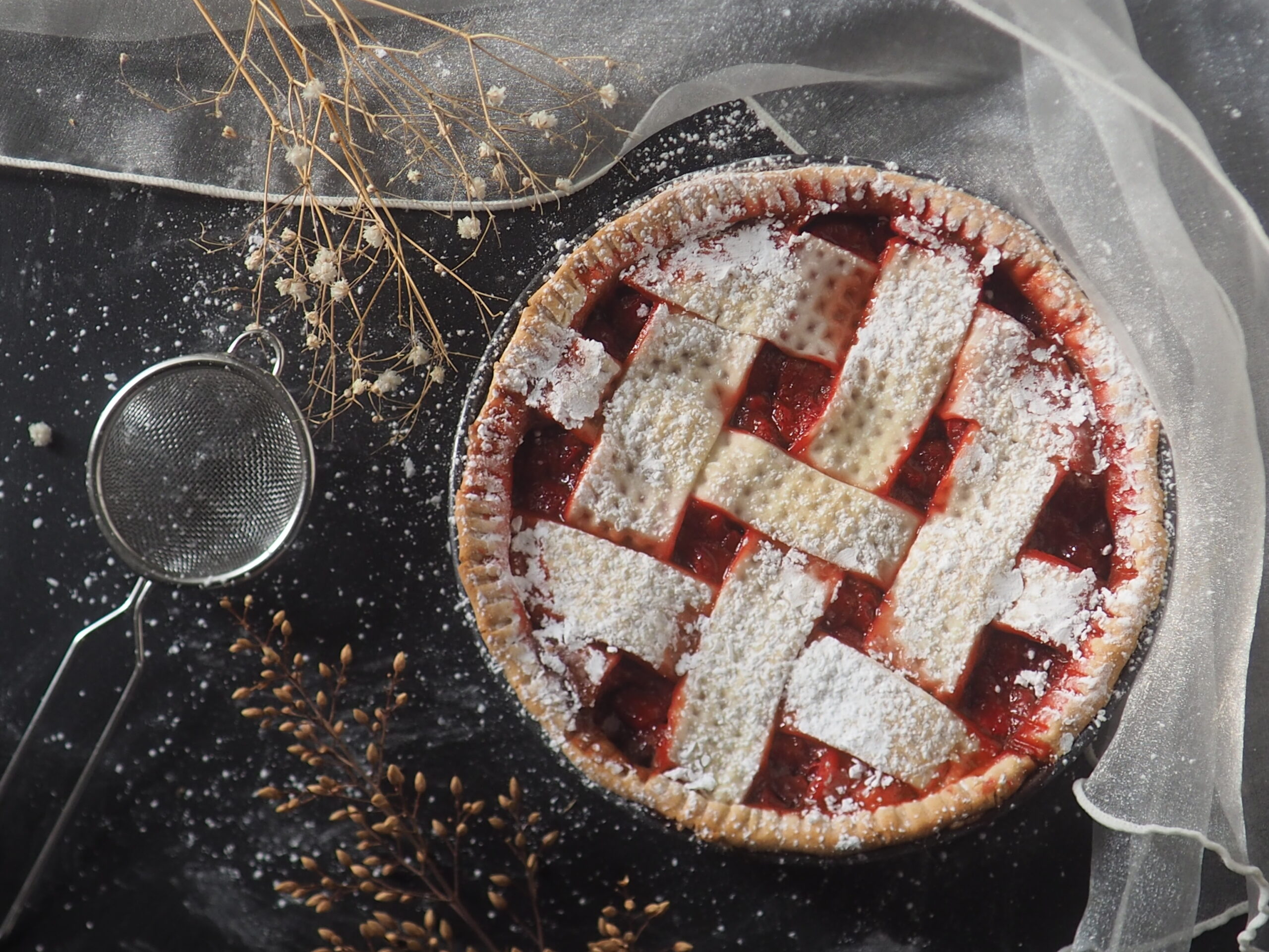 Torta de Morango com Geleia de Morango