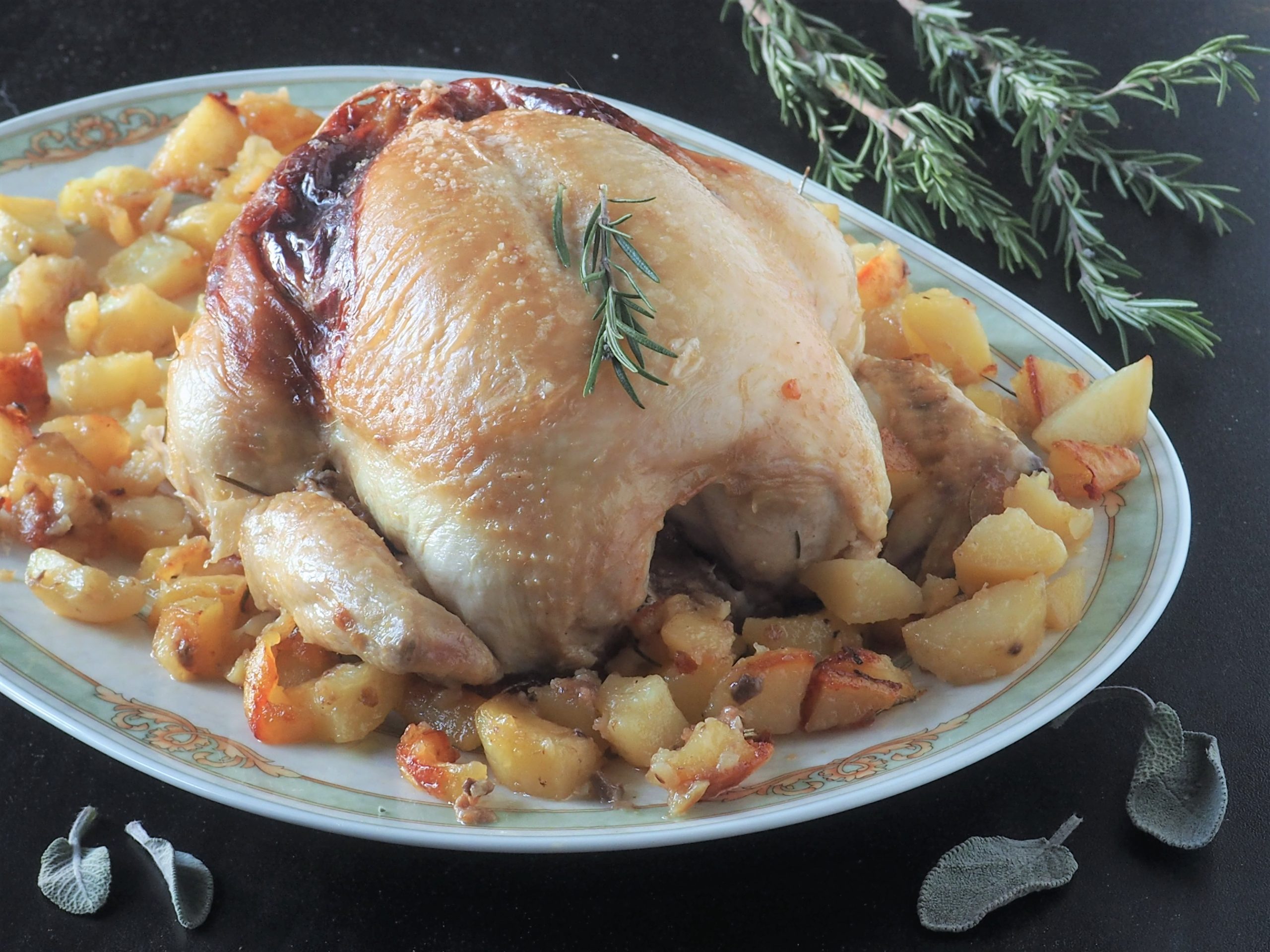 Frango Recheado com Cogumelos Champignon