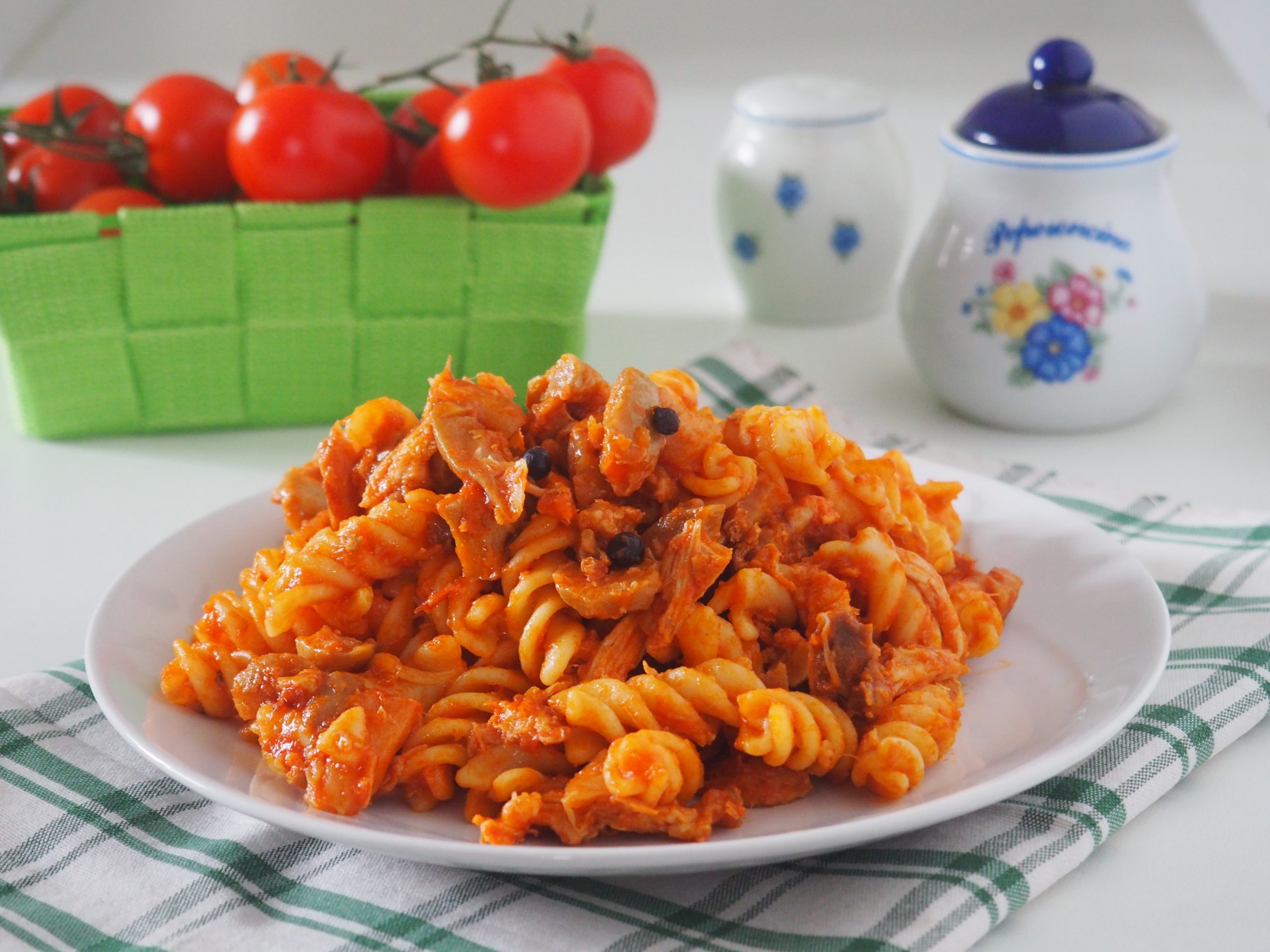 Fusilli ao ragù de coelho