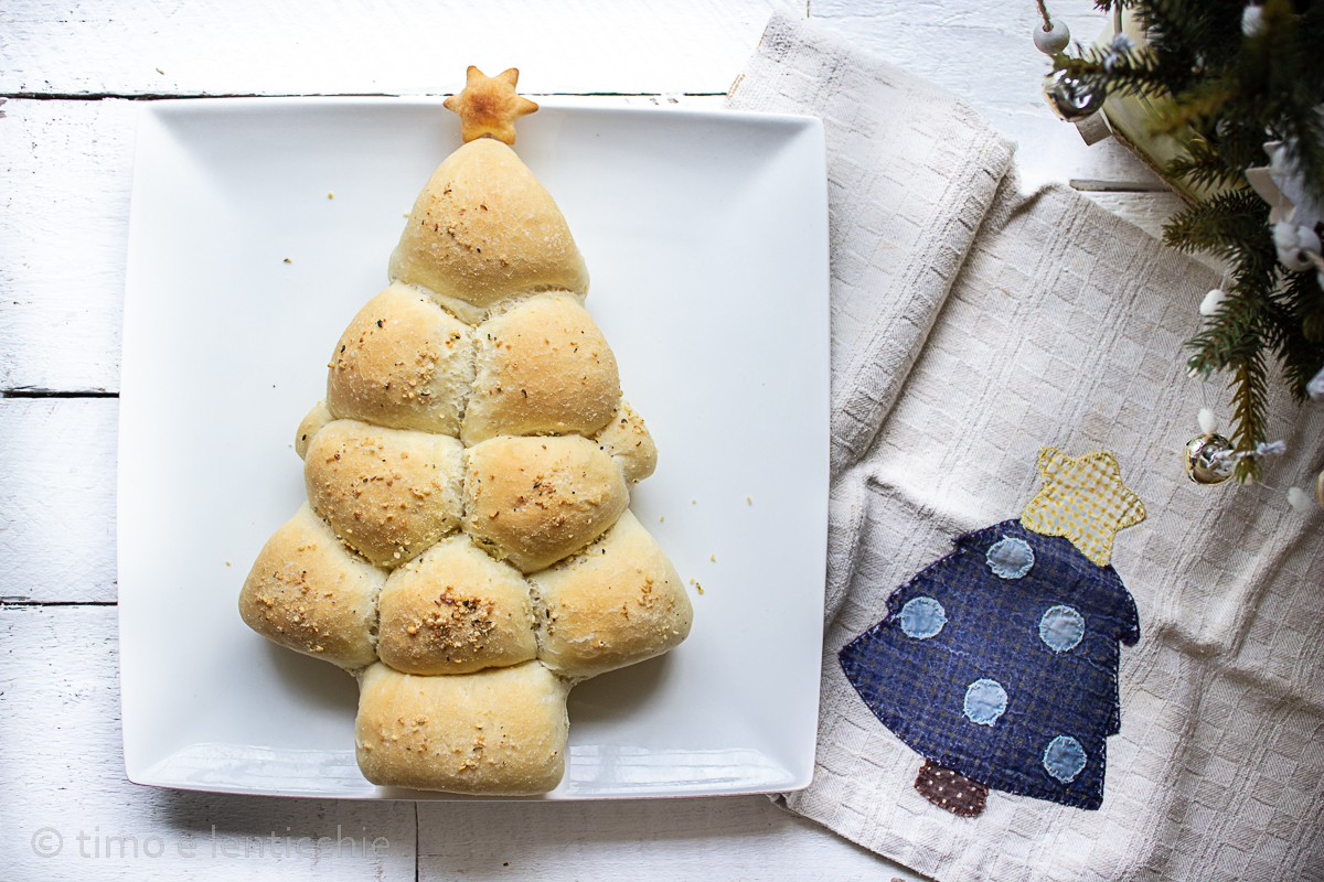 Pão árvore de Natal